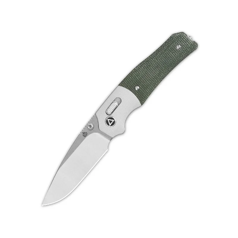 Portable coffee maker camping-QSP Vault Glyde Lock Pocket Knife 14C28N Blade Green Micarta Handle