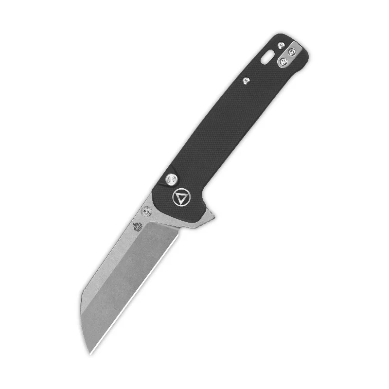 High-altitude hiking mat-QSP Penguin Button Lock Pocket Knife 14C28N Blade Black G10 Handle