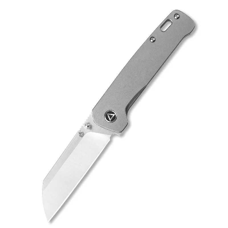 High-performance sleeping bag-QSP Penguin Frame Lock Pocket Knife 154CM Blade Bead Blasted Stonewashed Titanium Handle