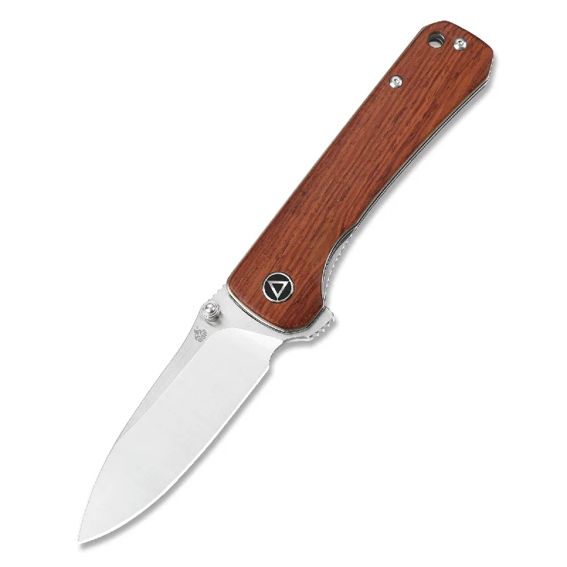 Heavy-duty tent fabric-QSP Hawk Liner Lock Pocket Knife 14C28N Blade Mkuruti Wood Handle