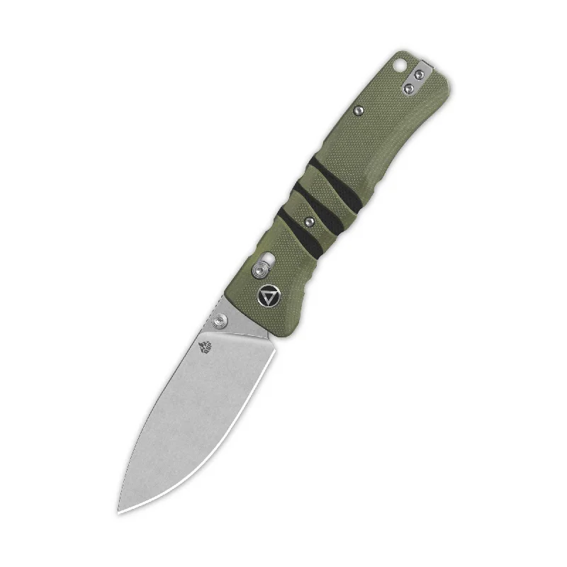 Breathable hiking underwear-QSP Ripley Glyde Lock Pocket Knife 14C28N Blade Green/Black G10 Handle