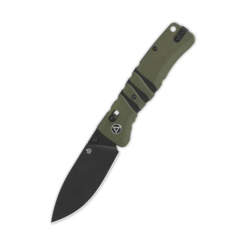 Anti-skid hiking crampons-QSP Ripley Glyde Lock Pocket Knife 14C28N Blade Green/Black G10 Handle