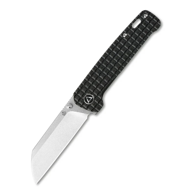 Anti-slip trekking socks-QSP Penguin Frame Lock Pocket Knife 154CM Blade Black Stonewashed Frag Ti Handle