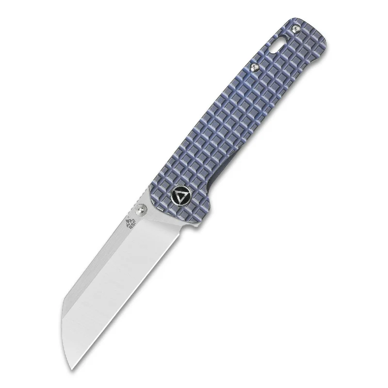 Lightweight trekking stove-QSP Penguin Frame Lock Pocket Knife 154CM Blade Blue Stonewashed Frag Ti Handle