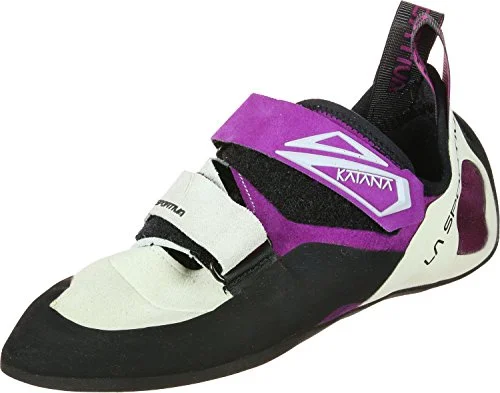 Portable espresso maker camping-LA SPORTIVA Damen Katana Kletterschuhe, White-Purple, EU 37.5