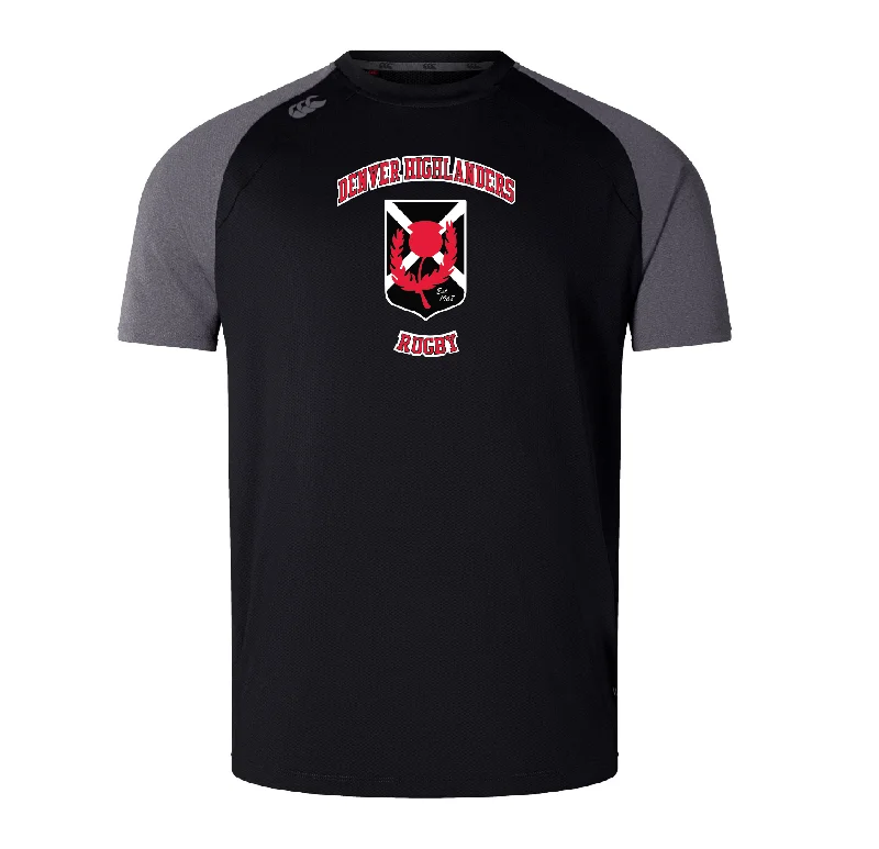 Padded camping cot-Denver Highlanders RFC Elite Training Tee by Canterbury