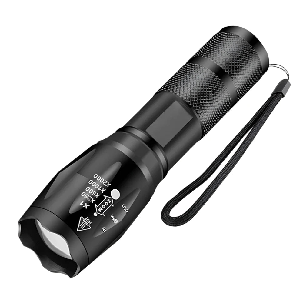 Weatherproof camping bag-High Power Led Flashlights Camping Torch 5 Lighting Modes Aluminum Alloy Zoomable Light Waterproof Material Use 3 AAA Batteries