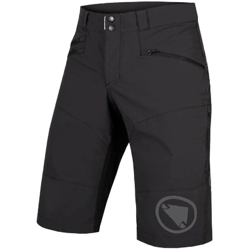 Quick-dry trekking shirt-Endura Singletrack II Mens Baggy Cycling Shorts - Black