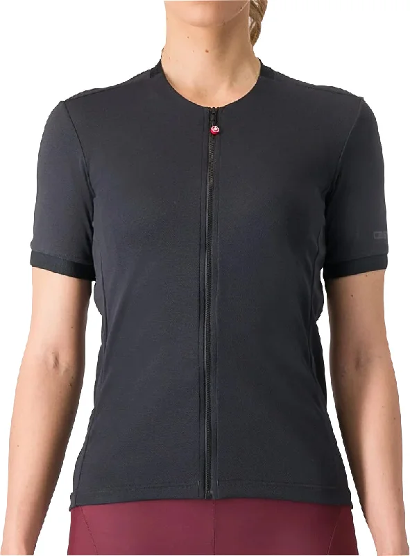 Portable hiking stove-Castelli Libera Short Sleeve Womens Cycling Jersey - Black