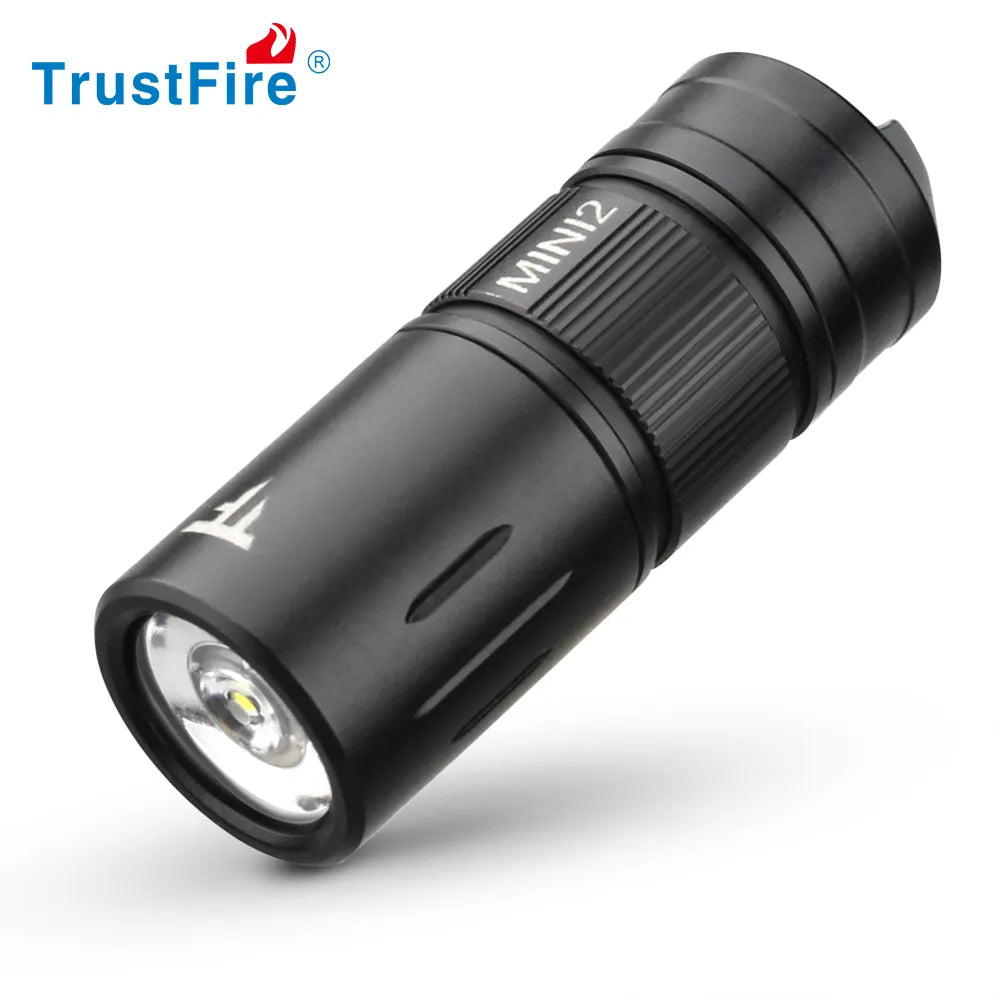 Compact survival camping kit-Trustfire Mini2 Mini Led Flashlight Keychain 220 Lumen EDC USB Rechargeable Light 2 Switchs Mode IPX8 Powerful Pocket Lamp Torch