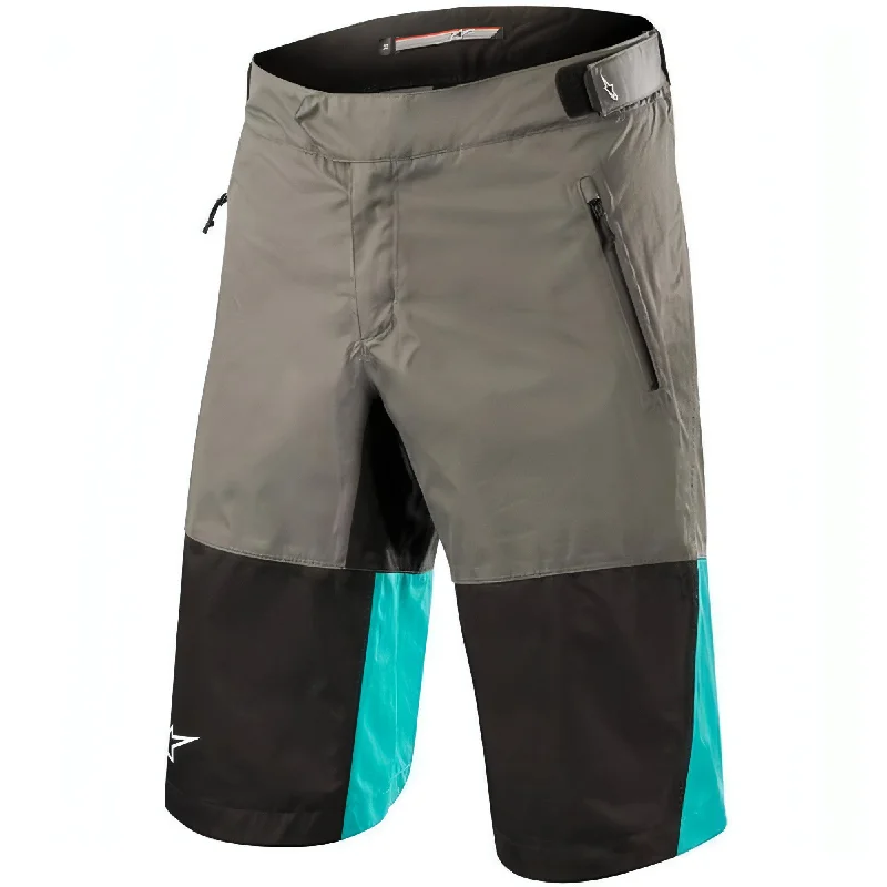 Padded hiking gloves-Alpinestars Tahoe Waterproof Mens Cycling Shorts - Grey