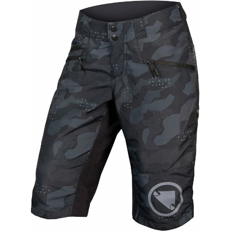 Weatherproof camping gear bag-Endura SingleTrack II Womens Baggy Cycling Shorts - Black Camo