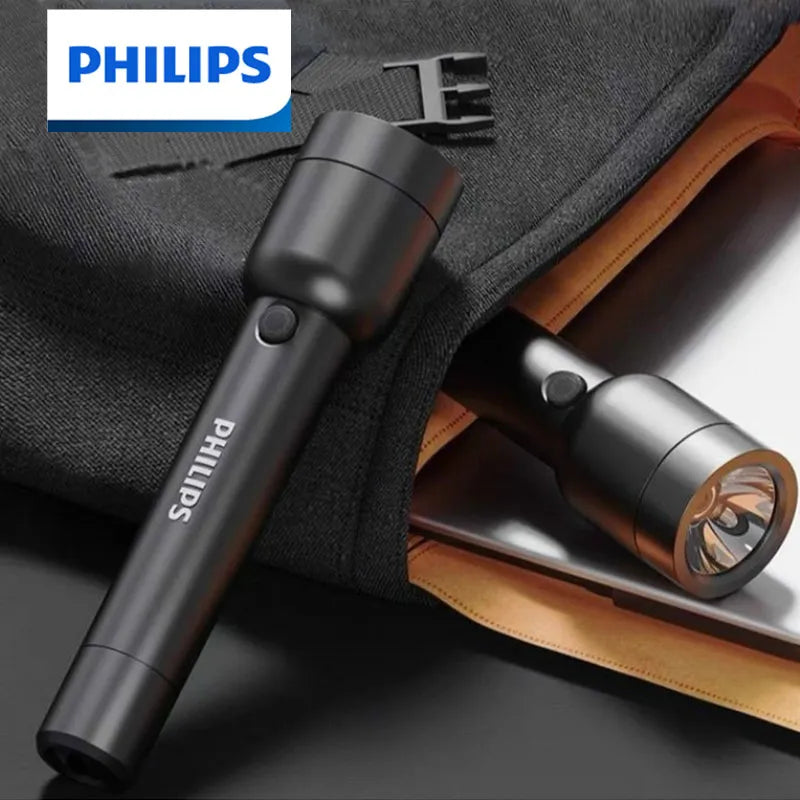 Lightweight camping grill-Philips LED Flashlight with USB Charging 18650 Battery 4 Lighting Modes Powerful Flashlight for Self Defense Camping