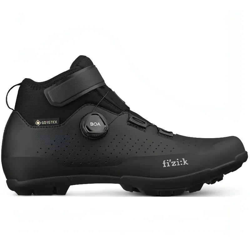 Waterproof camping boots-Fizik Terra Artica X5 GORE-TEX Winter Off Road Cycling Boots - Black