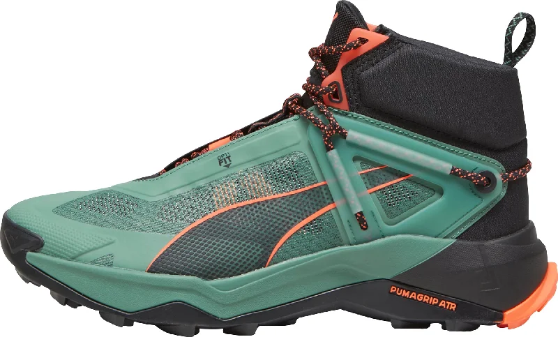 Portable coffee maker camping-Puma Explore Nitro Mid Mens Walking Boots - Green