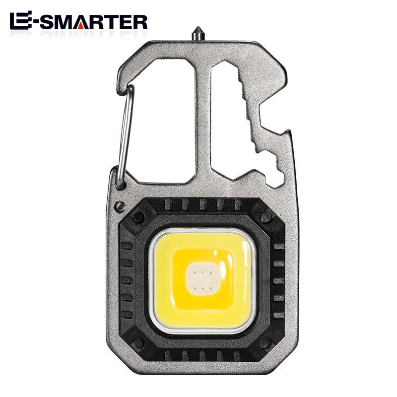 Non-stick camping griddle-Rechargeable Mini LED Small Flashlight Keyring Screwdriver Wrench Feature Portable Flashlight Strong Magnetic Adsorption Lamp