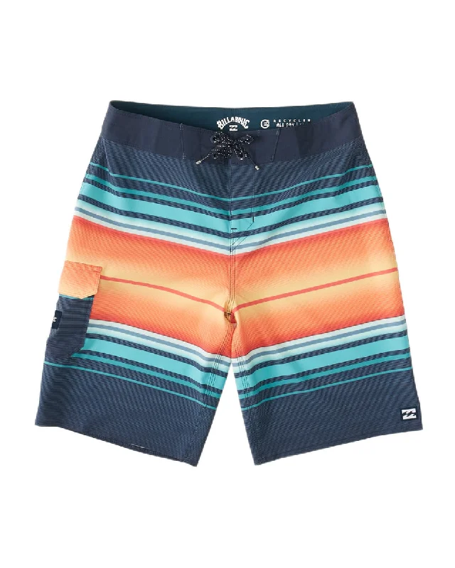 Heavy-duty tent pegs-Billabong Boys' All Day Stripe Pro Performance 16" Boardshorts