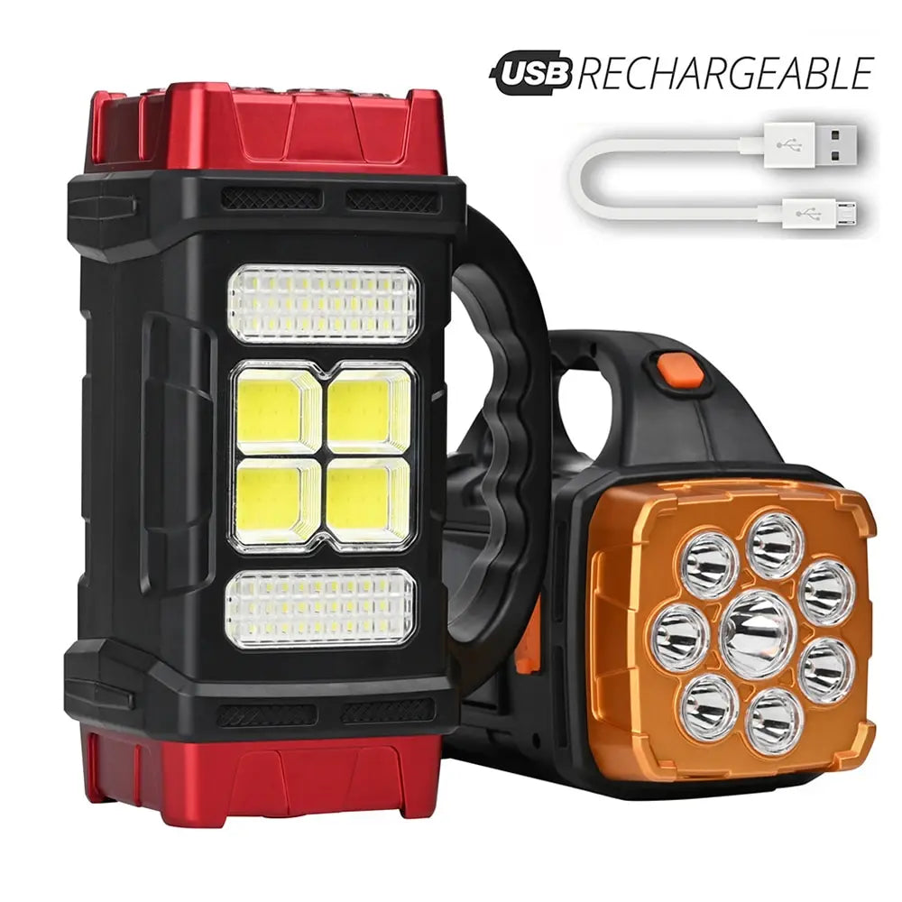 Anti-fatigue camping pad-High Power Led Flashlights Camping Torch Work Light Solar Charge 4 Gear USB Rechargeable Light Waterproof Light for Outdoor