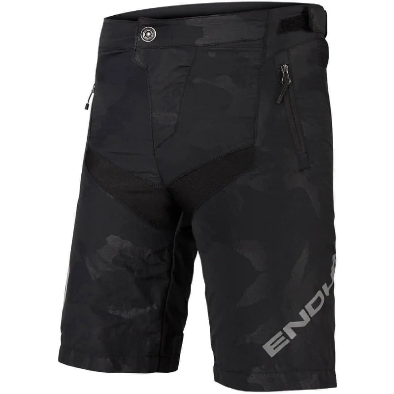 Solar-powered hiking light-Endura MT500 Junior Baggy Cycling Shorts - Black