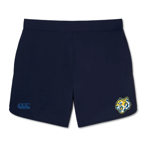 Heavy-duty hiking tarp-Noble Street College Prep Elite Woven Short by Canterbury