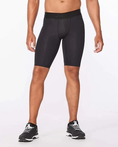 UV-protective hiking sleeves-2XU Men's Force Compression Shorts