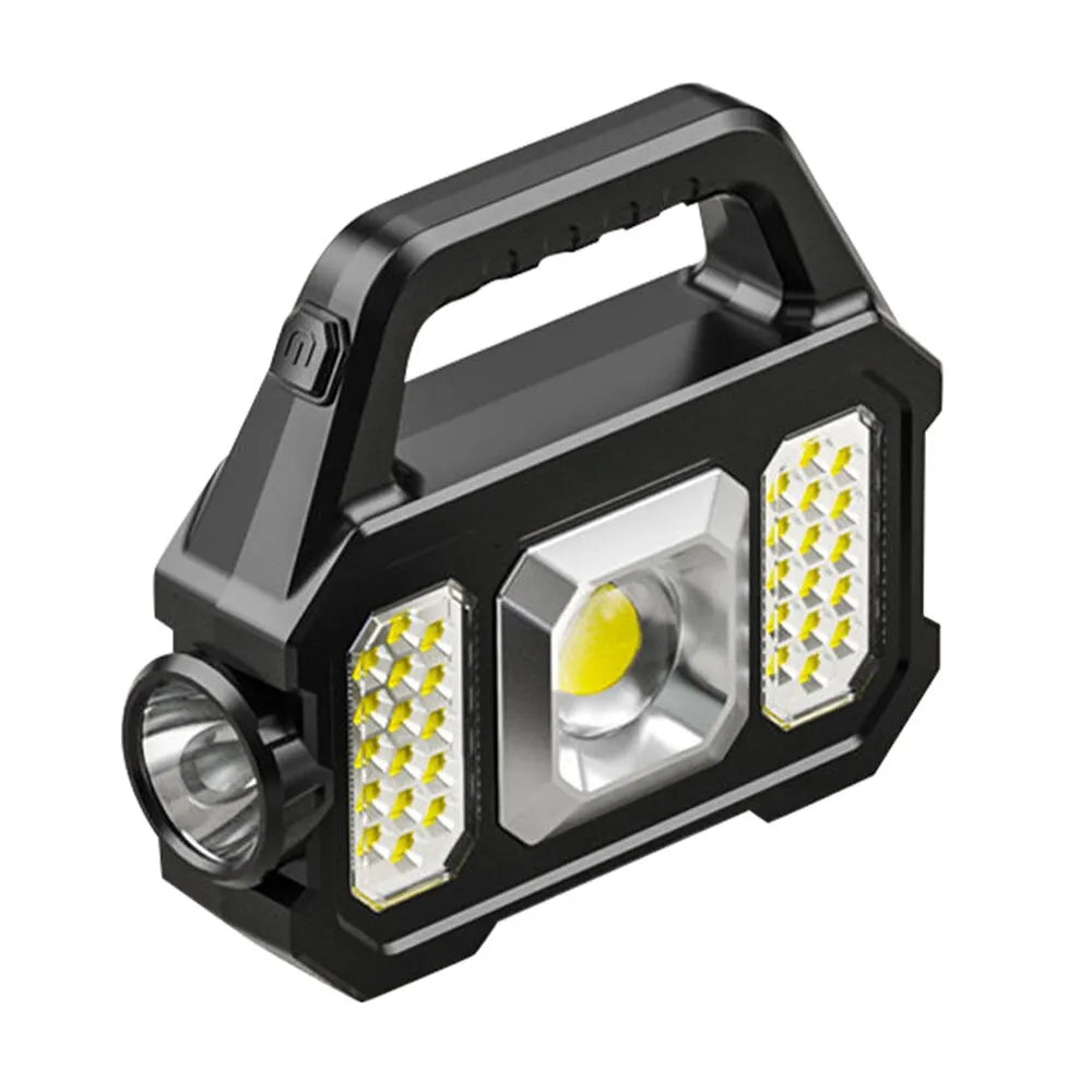 Anti-fatigue camping shoes-High Power Led Flashlights Rechargeable Camping Work Light Multi Functional Portable Light Solar Charging 6 Lighting Modes