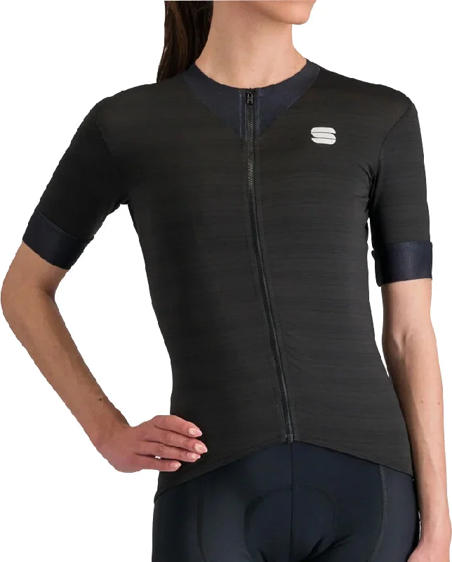 Adjustable camping strap-Sportful Kelly Short Sleeve Womens Cycling Jersey - Black