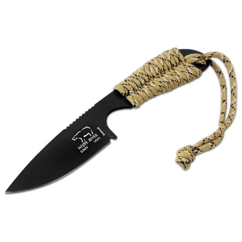 Breathable hiking underwear-White River Paracord Handle Black Ionbond Blade Backpacker Desert Camo Hunting Knife - WRM1-PDC-CBI