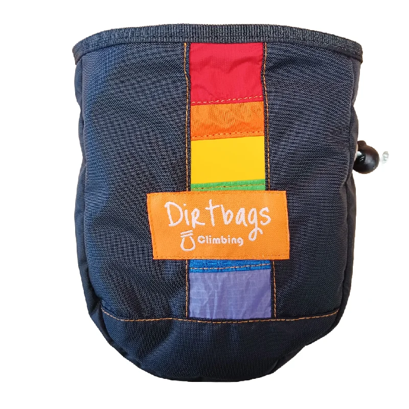 Waterproof hiking boots-Rainbow Fabric Chalk Bag