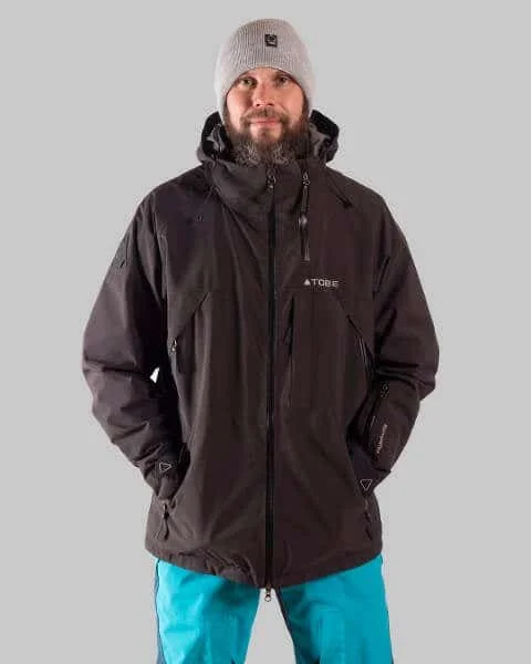 Compact survival hiking kit-Tobe Vivid Jacket - 2XL, Jet Black (Missing Hood)