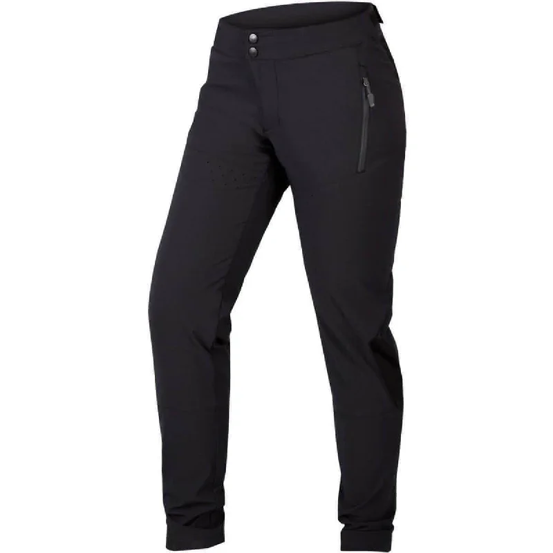 Reflective hiking tape-Endura MT500 Burner Womens Cycling Trousers - Black