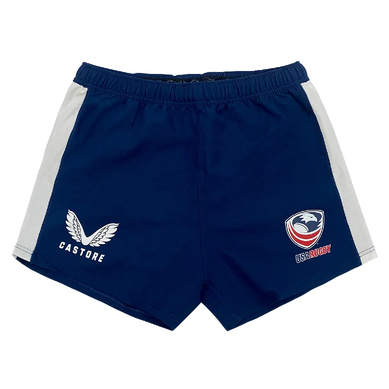 All-weather trekking pad-Women's USA Rugby Pro Home Shorts by Castore