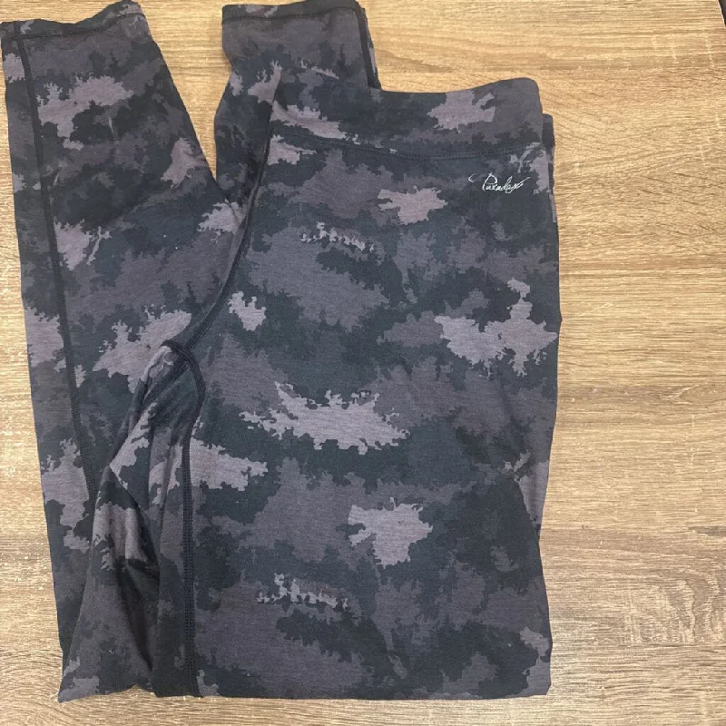 Collapsible water bottle camping-Paradox - Women's Camouflage Leggings : Grey / Purple-women-XL