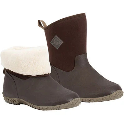 Windproof hiking cap-Muck Muckster II Faux Fur Mid Boot Waterproof - Womens