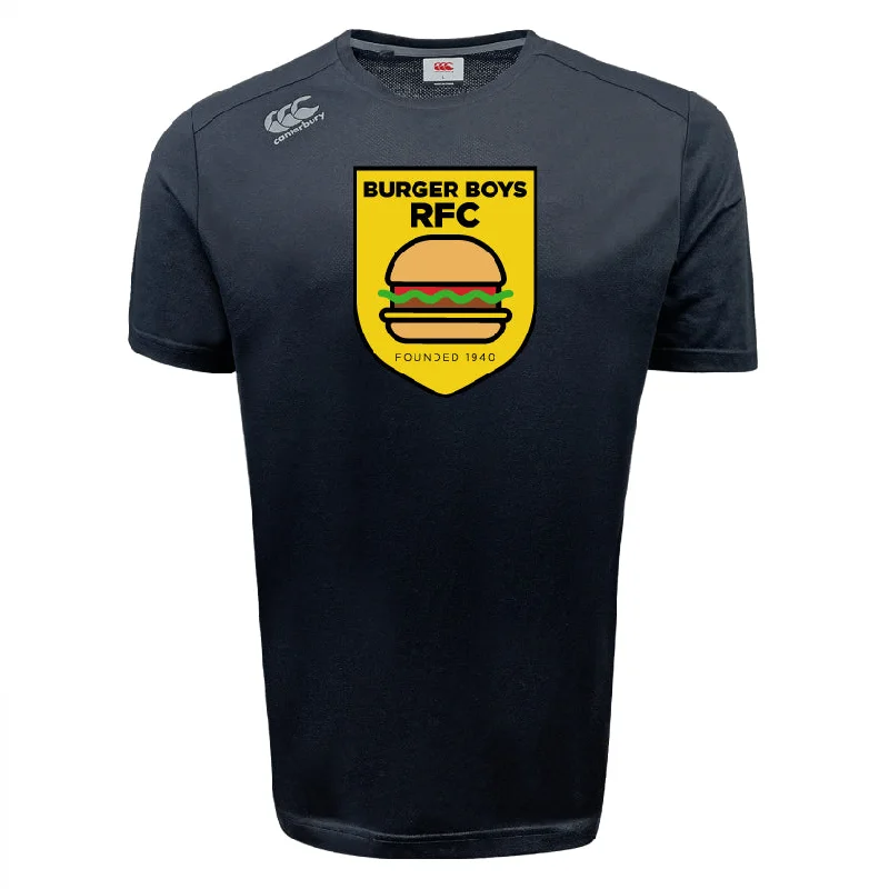 Collapsible camping bottle-Burger Boys RFC Tempo Vapodri T-Shirt by Canterbury