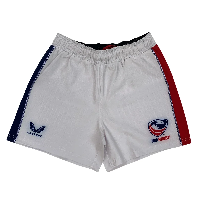 Quick-dry hiking shorts-Women's USA Rugby RWC Pro Home Shorts by Castore