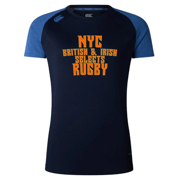 Rechargeable camping speaker-NYC British and Irish Selects Women's Elite Training Tee by Canterbury