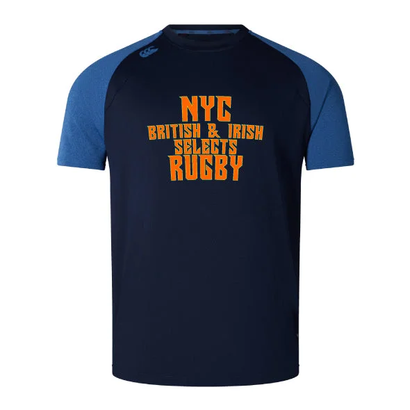 Breathable camping socks-NYC British and Irish Selects Elite Training Tee by Canterbury