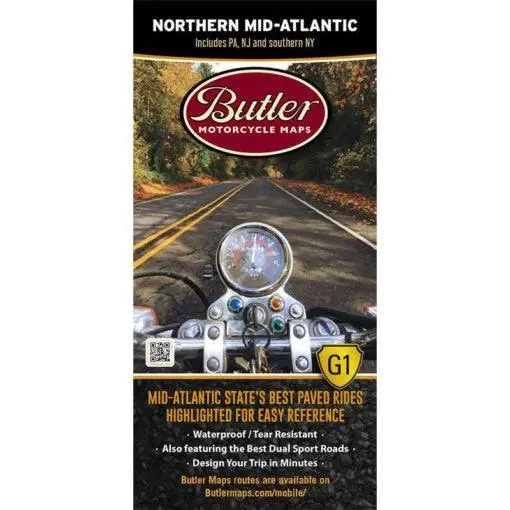 Waterproof hiking boots-Butler Maps | Northern Mid-Atlantic G1 Map