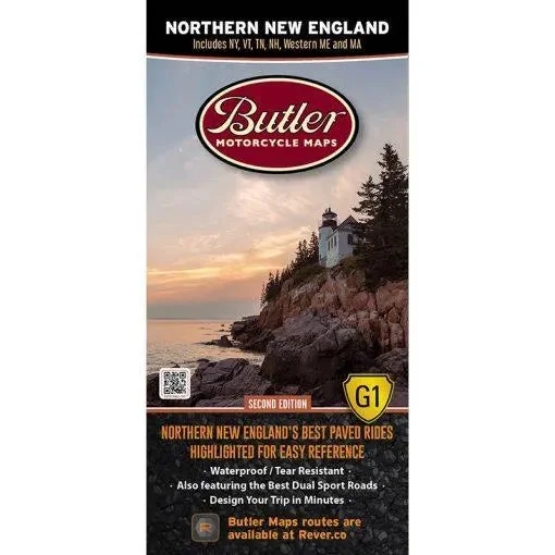 Insulated food thermos-Butler Maps | Northern New England G1 Map