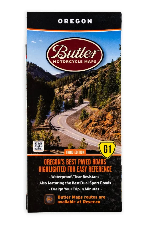 Non-slip camp gloves-Butler Maps | Oregon G1 Map 3rd Edition