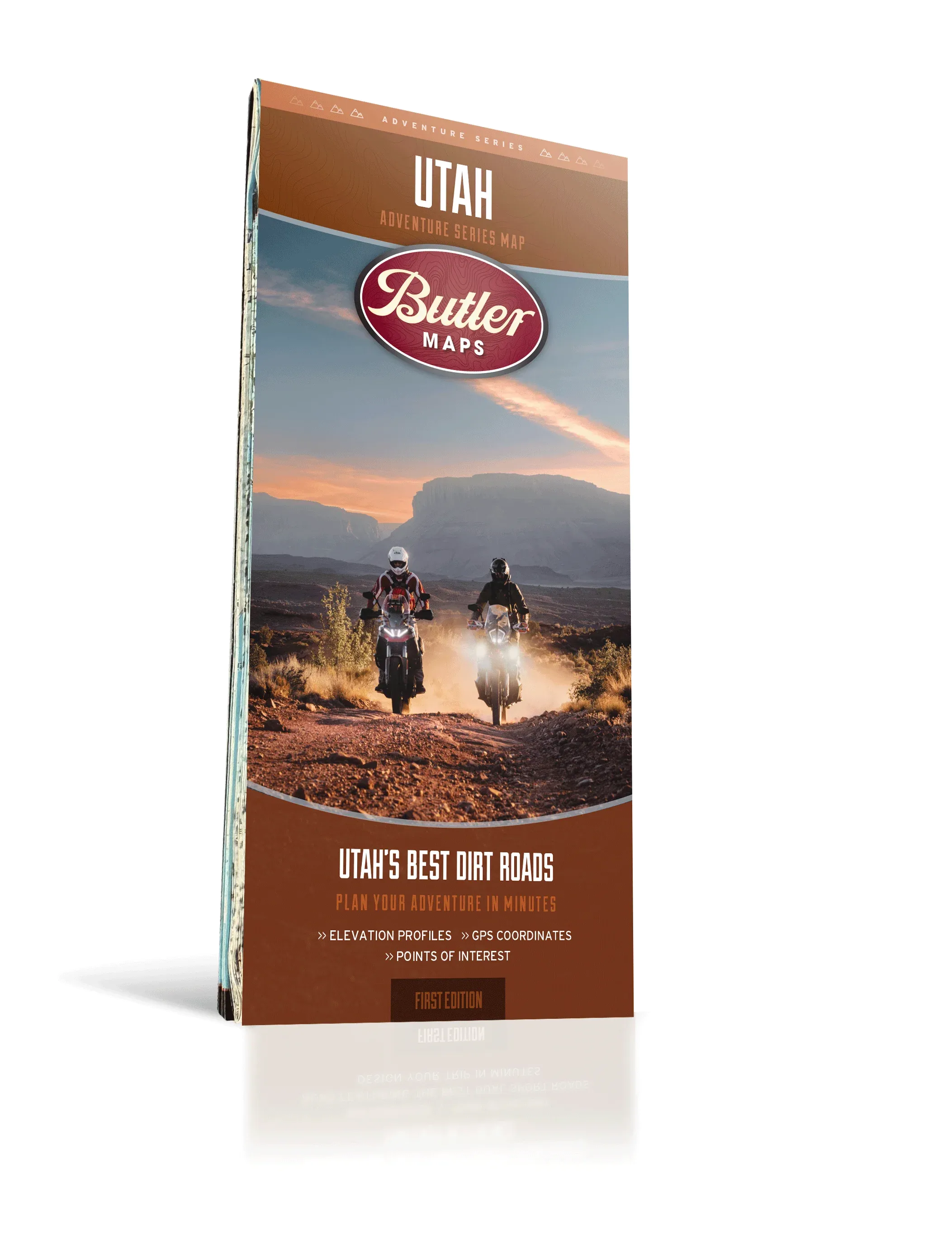 Ultra-light camp pillow-Butler Maps | Utah Adventure Series Map