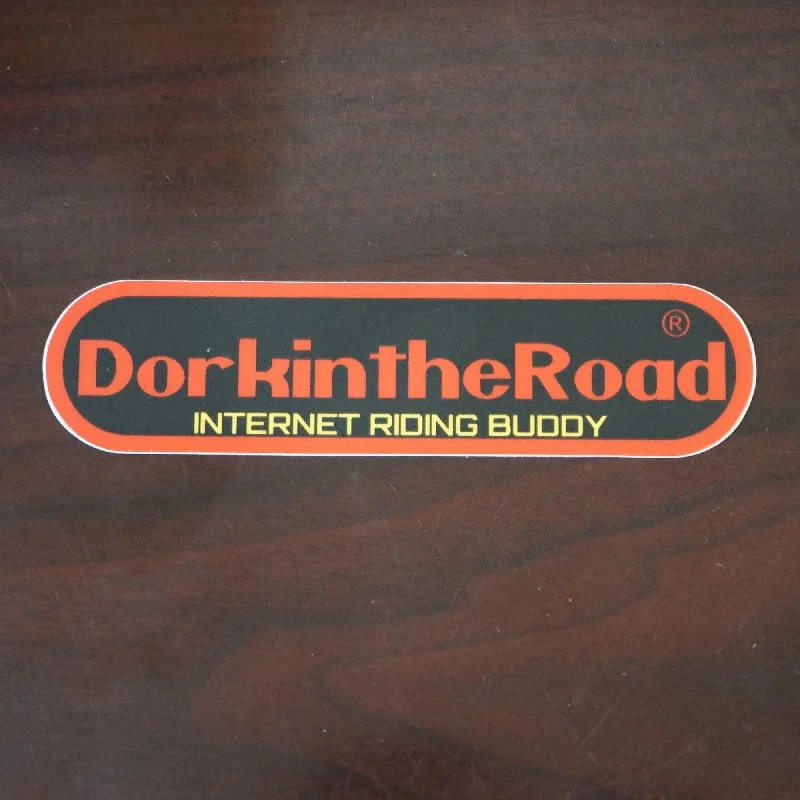 Weatherproof hiking hat-Dork in the Road Sticker