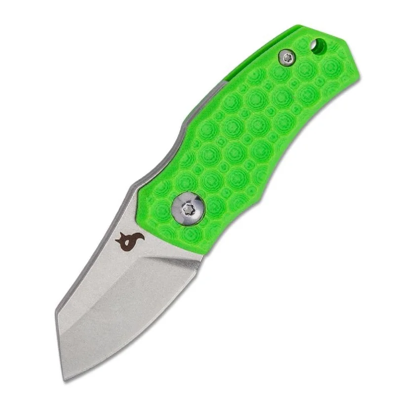 Compact survival hiking kit-Black Fox Skal Pocket Folding Knife - BF-732G - Green