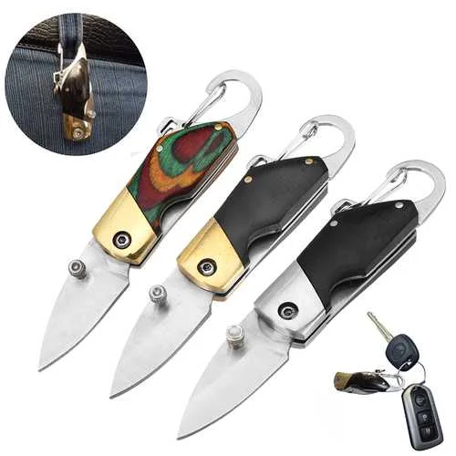 Waterproof camping boots-LAOTIE 6.8cm Outdoor Survival Camping Fishing Folding Knife Multifunction Knife Keychain Tools Small Mode