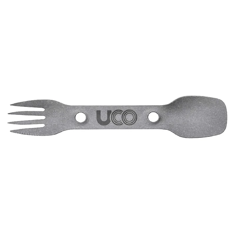 Breathable trekking socks-UCO Titanium Utility Spork - Combination Utensil: Fork, Spoon and Serrated Knife