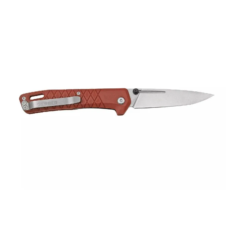 Compact camping kettle-Zilch Folding Pocket Knife - Drab Red - 30-004069DIP