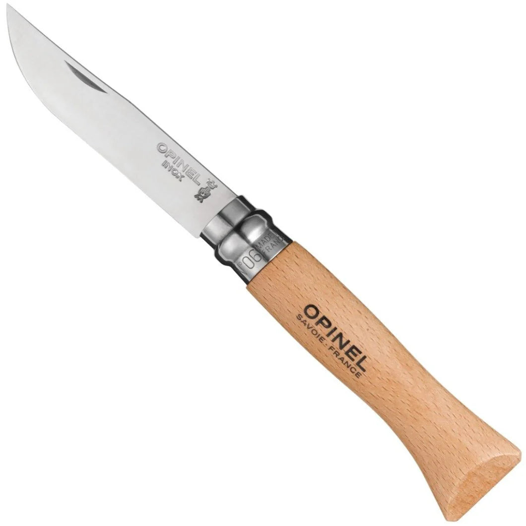 Compact survival camping kit-Opinel No.06 Stainless Steel Folding Knife